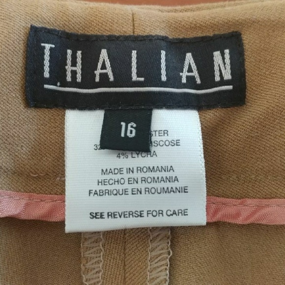 Beige trouser bootcut pants - Picture 3 of 4